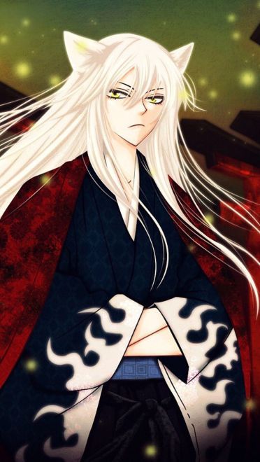 银发妖狐巴卫 元气少女缘结神 手机壁纸