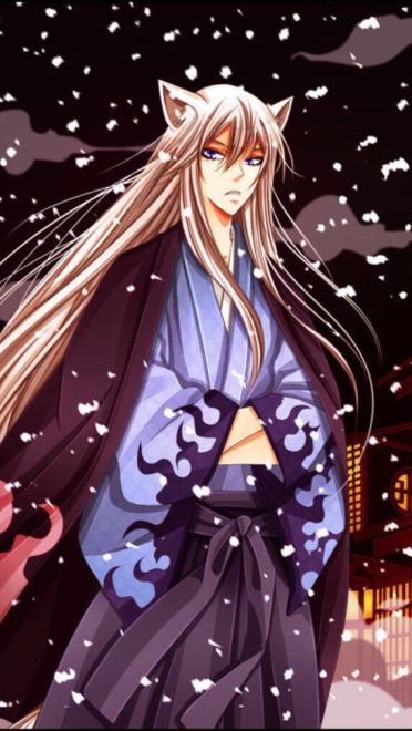 银发妖狐巴卫 元气少女缘结神 手机壁纸