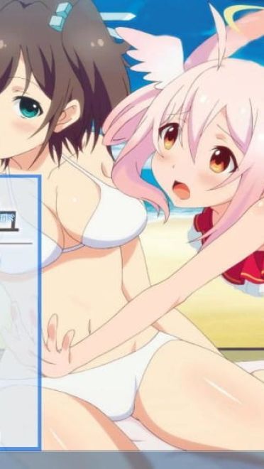 一堆萌妹纸 圣洁天使 Ange Vierge win7主题