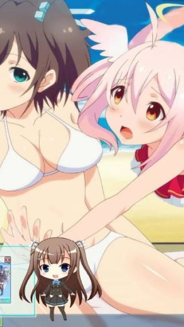 一堆萌妹纸 圣洁天使 Ange Vierge win7主题