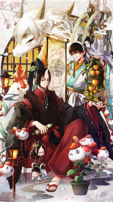 鬼灯的冷彻 同人画集手机壁纸