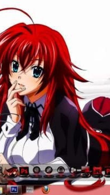 比较和谐的恶魔高校 win7主题