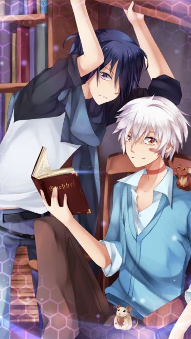 未来都市No.6 动漫手机壁纸  紫苑X老鼠