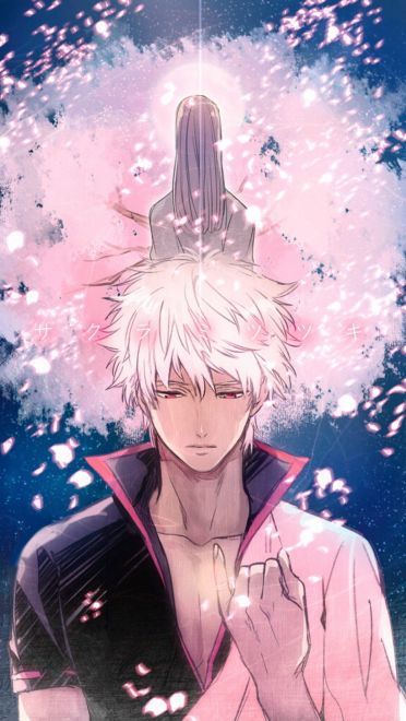 银魂 逗逼男神坂田银时 手绘同人壁纸