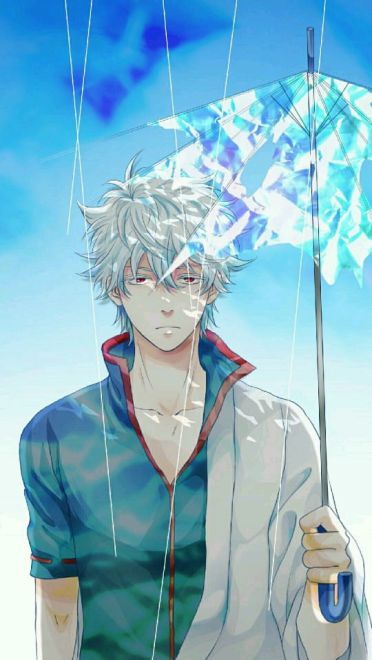 银魂 逗逼男神坂田银时 手绘同人壁纸