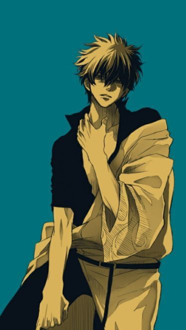 银魂 逗逼男神坂田银时 手绘同人壁纸