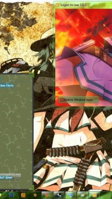 曾哥 舰娘木曾 舰队Collection win7主题