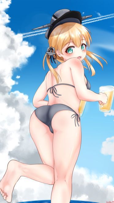 金发舰娘欧根亲王 舰队Collection win7主题