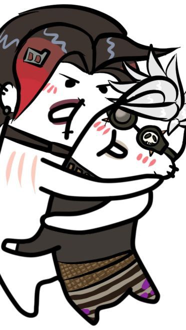 守望先锋 抱抱小人 这是一个沉迷于屁股无法自拔的表情包