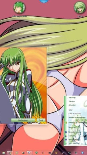 CC女神 反叛的鲁鲁修 win7主题