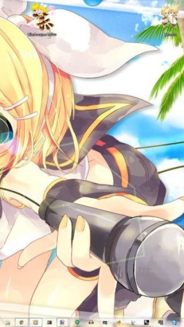 元气满满 超暖的镜音双子 win7主题