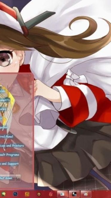 元气贫乳舰娘龙骧 舰队Collection win7主题