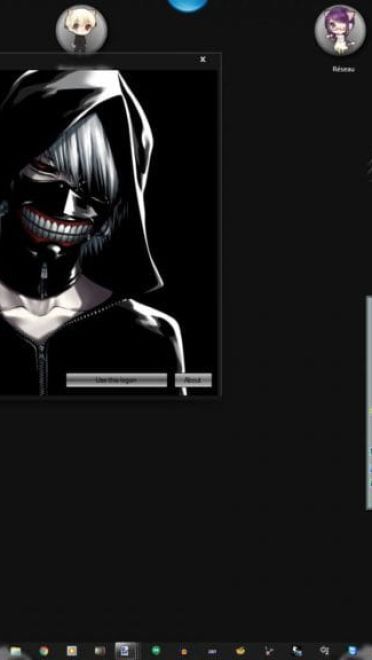 酷炫的金木研 东京吃货 win7主题