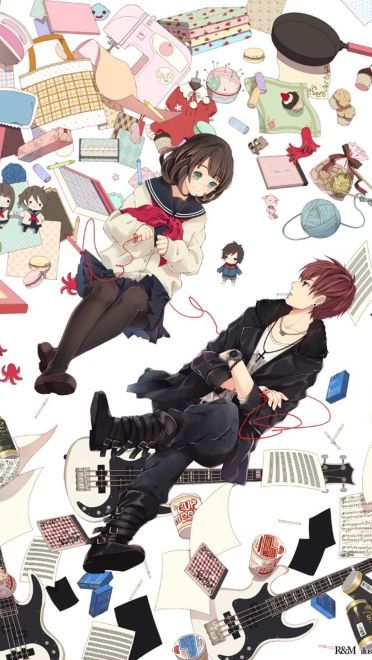 你我命运的交错 各类CP情侣 插画壁纸美图