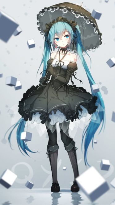 哥特萝莉 初音未来 安卓手机主题下载