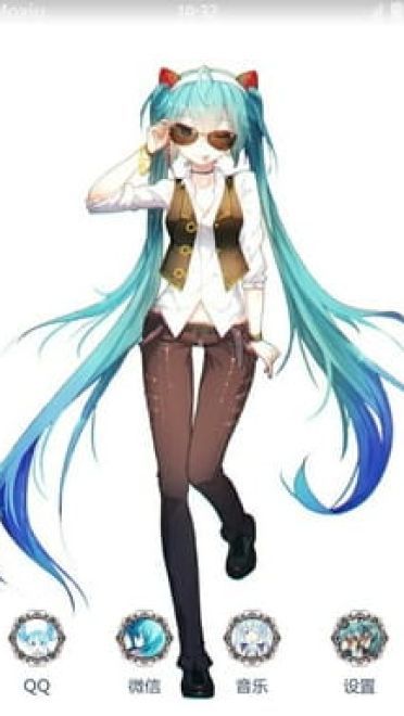 哥特萝莉 初音未来 安卓手机主题下载