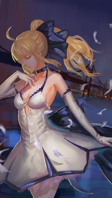 虚伪的圣杯战争 Fate吾王saber手机壁纸(1)