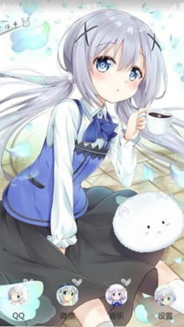 点兔 香风智乃  安卓手机主题下载