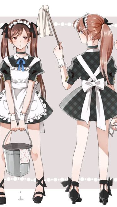 家中辛勤的身影 女仆壁纸图集