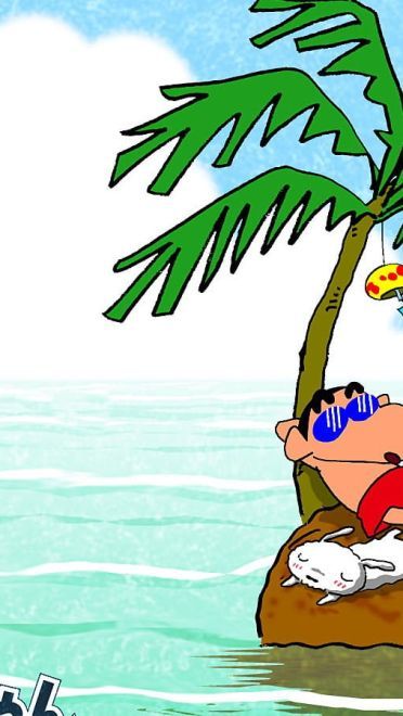 大象~大象~大象~蜡笔小新 电脑高清壁纸下载(1)