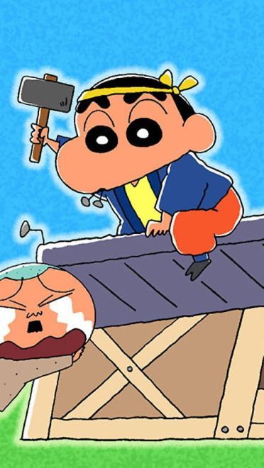 大象~大象~大象~蜡笔小新 电脑高清壁纸下载(1)