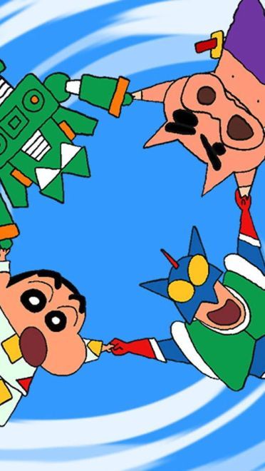 大象~大象~大象~蜡笔小新 电脑高清壁纸下载(1)