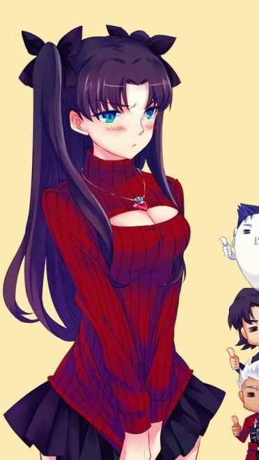 傲娇小公主 远坂凛手机壁纸分享