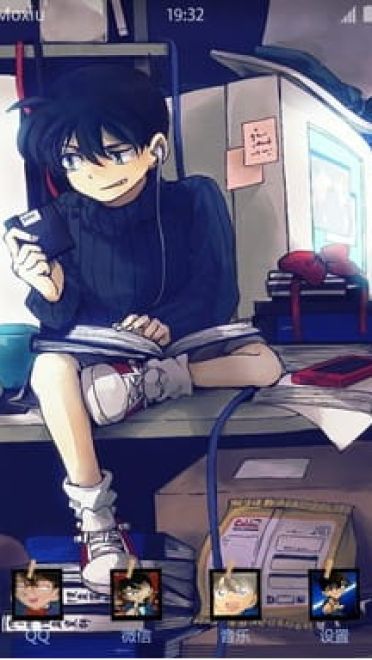 名侦探柯南 柯哀CP 安卓手机主题下载