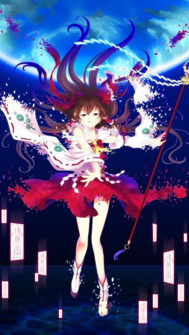 东方Project 神秘的巫女 博丽灵梦手机壁纸图集(1)