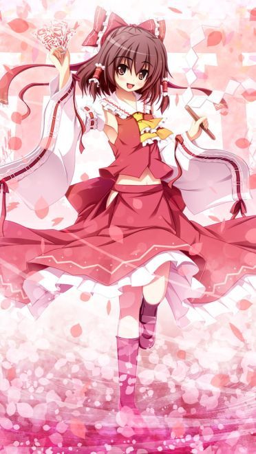 东方Project 神秘的巫女 博丽灵梦手机壁纸图集(1)