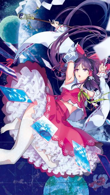 东方Project 神秘的巫女 博丽灵梦手机壁纸图集(1)