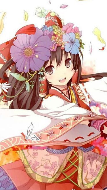 东方Project 神秘的巫女 博丽灵梦手机壁纸图集(1)