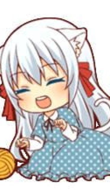 萌萌白发猫耳娘 Fluffy white ca 表情包