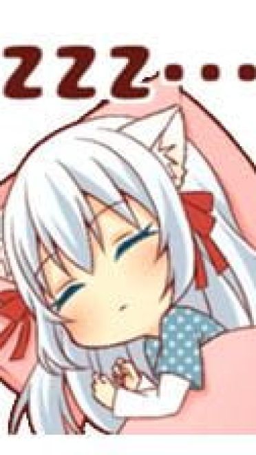 萌萌白发猫耳娘 Fluffy white ca 表情包