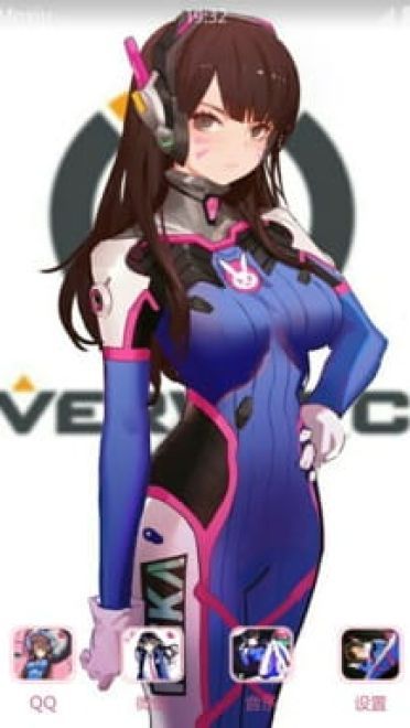 机甲美少女 D.Va 安卓手机主题下载