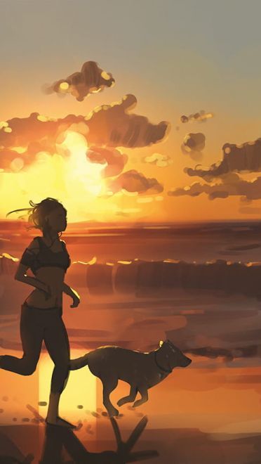 天空与云 美爆的天空插画壁纸 还不快戳进来(1)