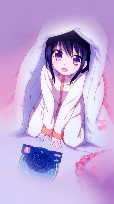 月光下的少女 动漫手机壁纸下载(1)