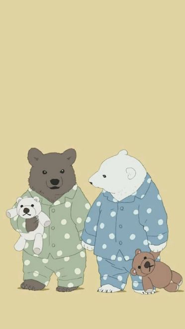 超萌治愈系 白熊咖啡厅手机壁纸下载