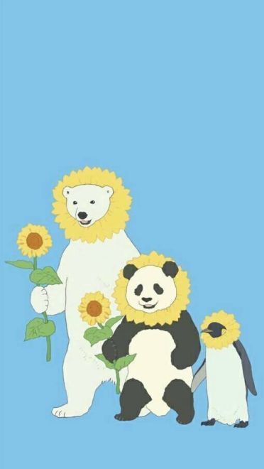 超萌治愈系 白熊咖啡厅手机壁纸下载