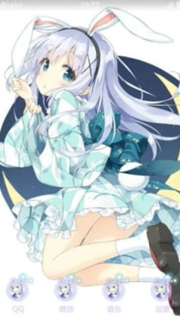 请问您今天要来点兔子吗？智乃酱 安卓手机主题下载