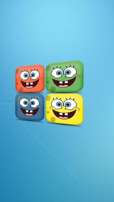 黄色方块海绵 海绵宝宝 高清电脑壁纸下载(1)