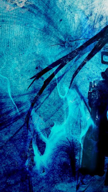 左眼里跳动的蓝色火焰 黑岩射手 高清电脑壁纸下载(1)