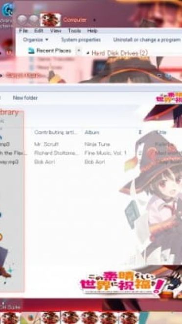惠惠的爆裂魔法 为美好的世界献上祝福 win7主题