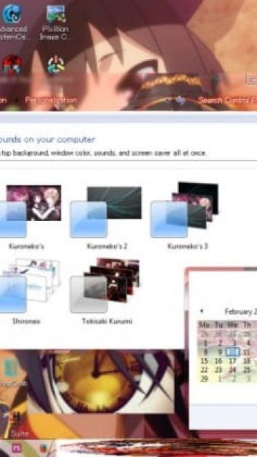 惠惠的爆裂魔法 为美好的世界献上祝福 win7主题