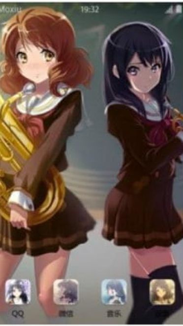 感觉变成百合番的吹响!上低音号 安卓主题