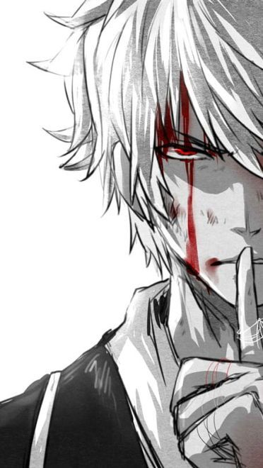 银魂系列超帅黑白手机壁纸下载 速来舔屏