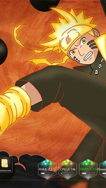 阿修罗漩涡鸣人 火影忍者 Win10主题