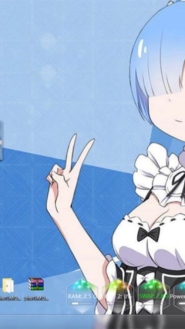 好久不见的蕾姆老婆 从零开始 win10主题