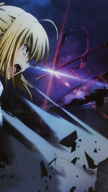 Fatestay night saber&伊莉雅 动漫电脑壁纸