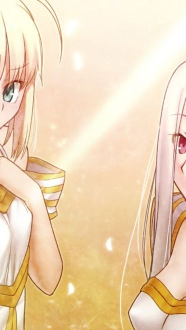 Fatestay night saber&伊莉雅 动漫电脑壁纸